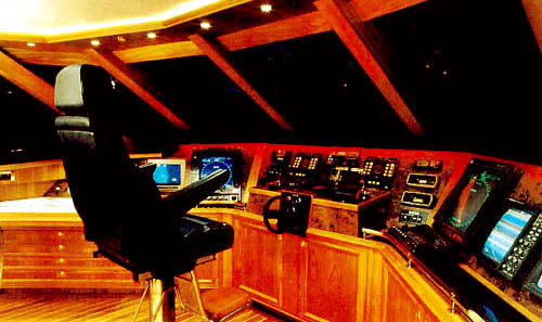 Detail of the Krisha's Pilothouse.